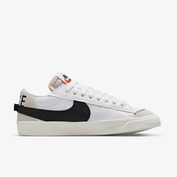 Nike Blazer Low 77 Jumbo Sneakers Heren Wit Zwart | NK493MAI