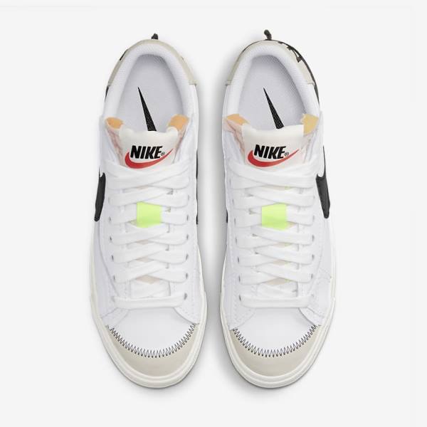 Nike Blazer Low 77 Jumbo Sneakers Heren Wit Zwart | NK493MAI