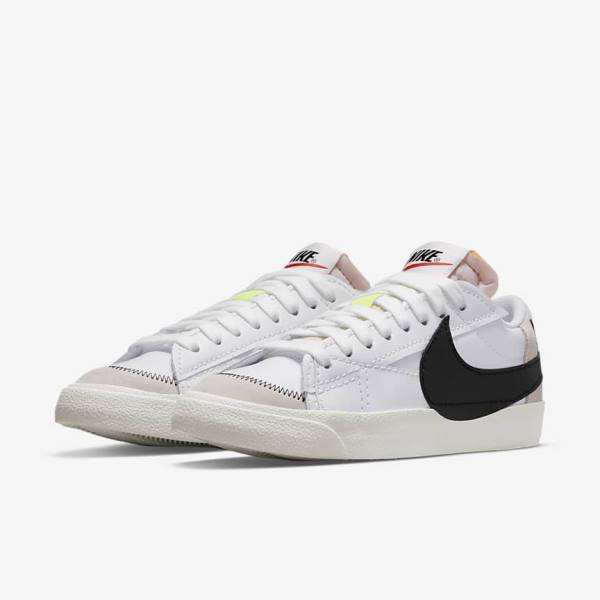 Nike Blazer Low 77 Jumbo Sneakers Heren Wit Zwart | NK493MAI