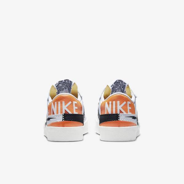 Nike Blazer Low 77 Jumbo Sneakers Heren Wit Oranje Zwart | NK872DPZ