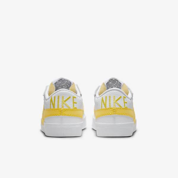 Nike Blazer Low Jumbo Sneakers Heren Wit Zwart Oranje | NK512RND