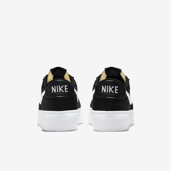 Nike Blazer Low Platform Sneakers Dames Zwart | NK231ZJH