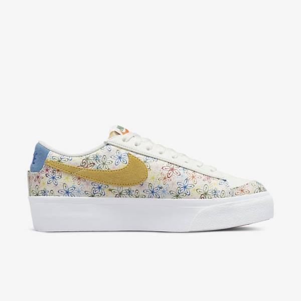 Nike Blazer Low Platform Sneakers Dames Koningsblauw Blauw | NK346XTE