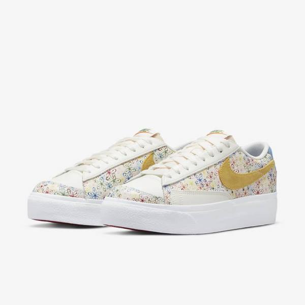 Nike Blazer Low Platform Sneakers Dames Koningsblauw Blauw | NK346XTE