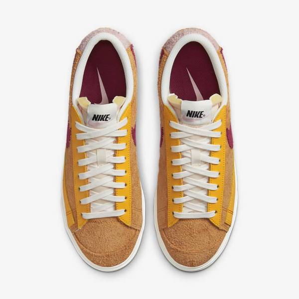 Nike Blazer Low Platform Sneakers Dames Goud Roze Bordeaux | NK348RDV