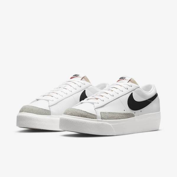 Nike Blazer Low Platform Sneakers Dames Wit | NK420XAI