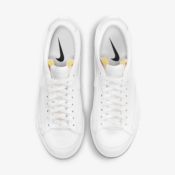 Nike Blazer Low Platform Sneakers Dames Wit | NK679ZUS