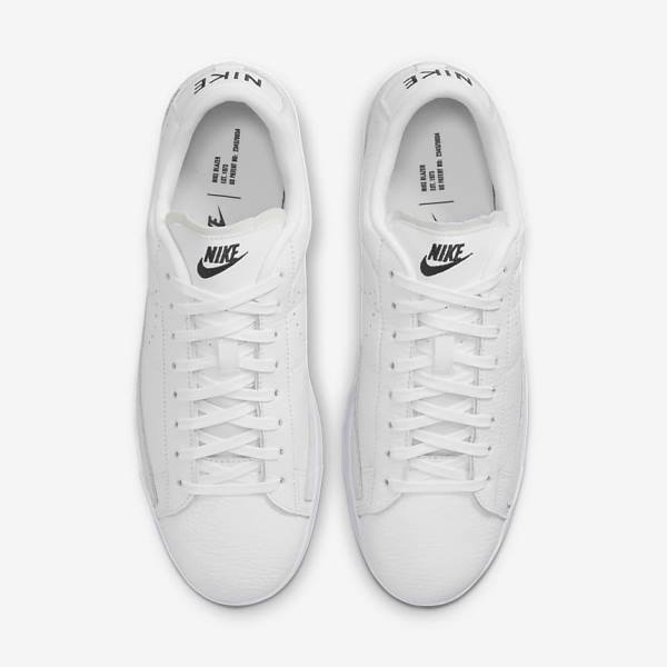 Nike Blazer Low X Sneakers Heren Wit Lichtbruin Zwart | NK374BDL