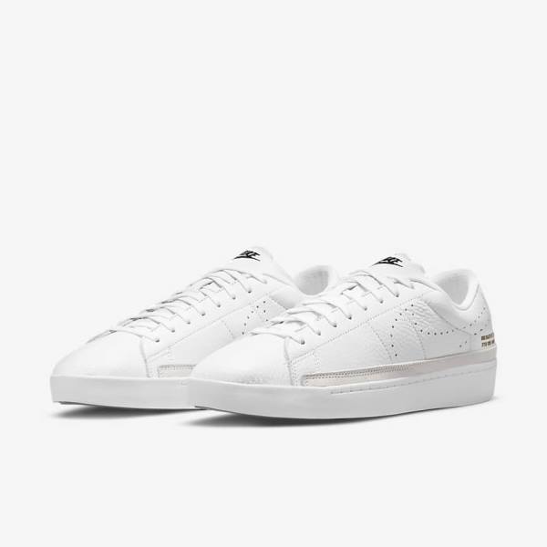 Nike Blazer Low X Sneakers Heren Wit Lichtbruin Zwart | NK374BDL