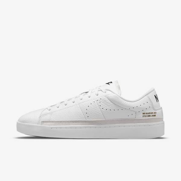 Nike Blazer Low X Sneakers Heren Wit Lichtbruin Zwart | NK374BDL