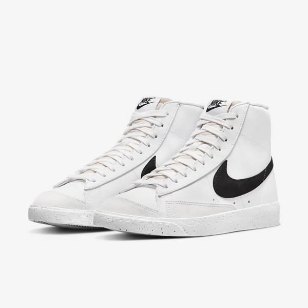 Nike Blazer Mid 77 Next Nature Sneakers Dames Wit Zwart | NK768DSF