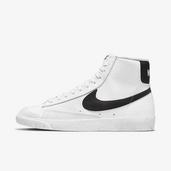 Nike Blazer Mid 77 Next Nature Sneakers Dames Wit Zwart | NK768DSF