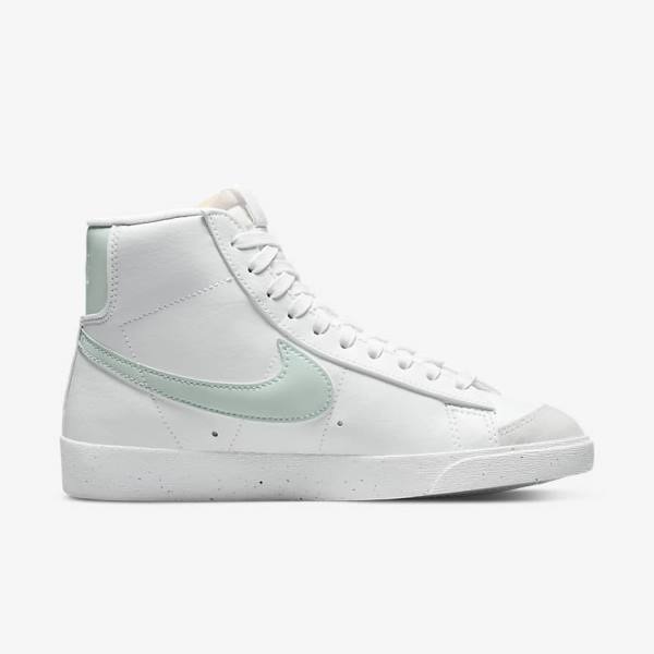 Nike Blazer Mid 77 Next Nature Sneakers Dames Wit Groen | NK819PAD