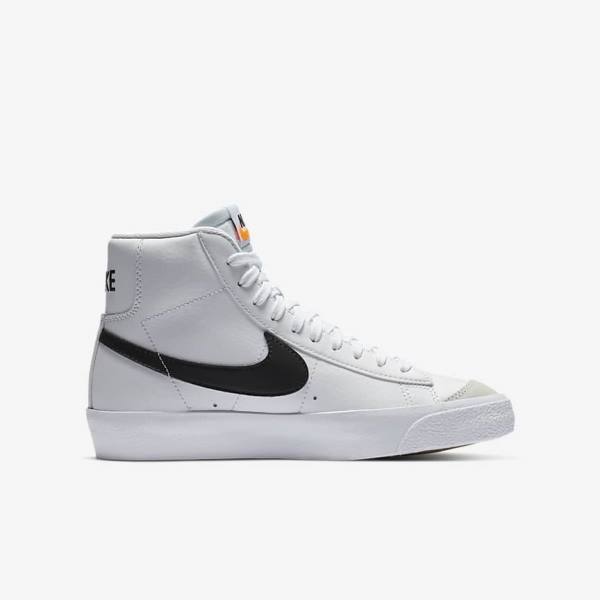 Nike Blazer Mid 77 Older Basketbalschoenen Kinderen Wit Oranje Zwart | NK750EPR