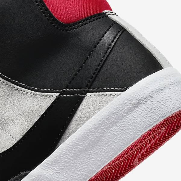 Nike Blazer Mid 77 SE Dance Older Sneakers Kinderen Wit Rood Lichtgrijs Zwart | NK723EWG