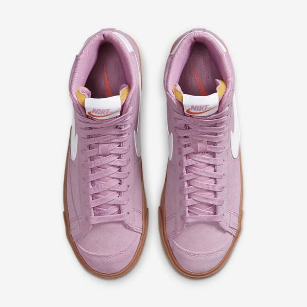 Nike Blazer Mid 77 Sneakers Dames Roze Bruin Oranje Wit | NK839SPB