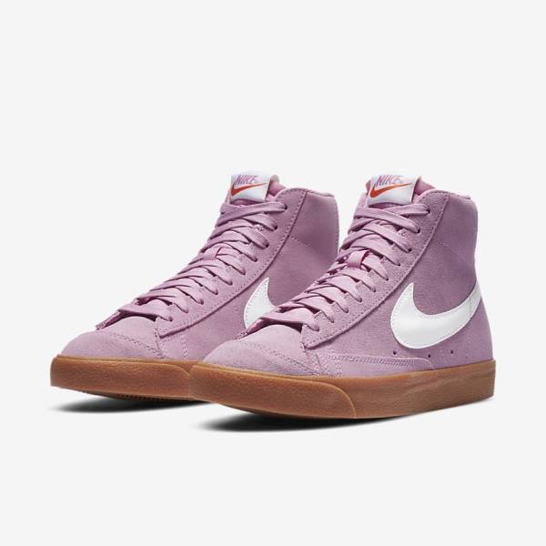 Nike Blazer Mid 77 Sneakers Dames Roze Bruin Oranje Wit | NK839SPB