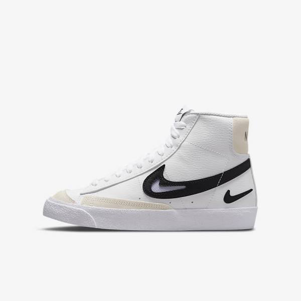 Nike Blazer Older Sneakers Kinderen Wit Zwart | NK857OAZ