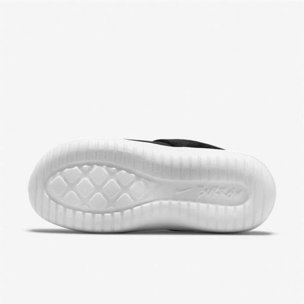 Nike Burrow Slippers Sneakers Dames Zwart Wit | NK035HSM