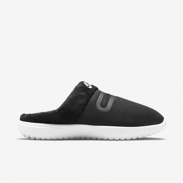 Nike Burrow Slippers Sneakers Dames Zwart Wit | NK035HSM