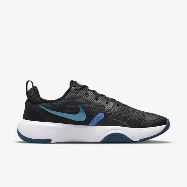 Nike City Rep TR Fitness Schoenen Dames Zwart Blauw Wit | NK908UOH