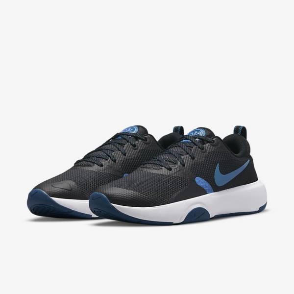 Nike City Rep TR Fitness Schoenen Dames Zwart Blauw Wit | NK908UOH