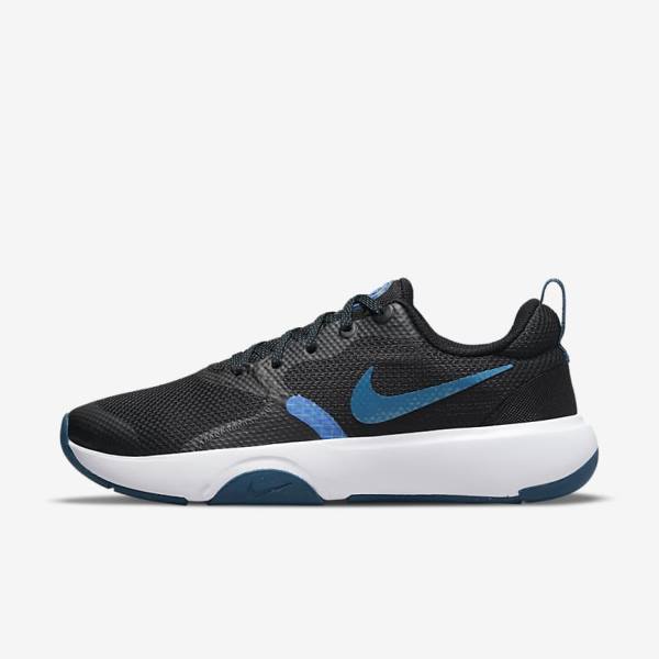 Nike City Rep TR Fitness Schoenen Dames Zwart Blauw Wit | NK908UOH