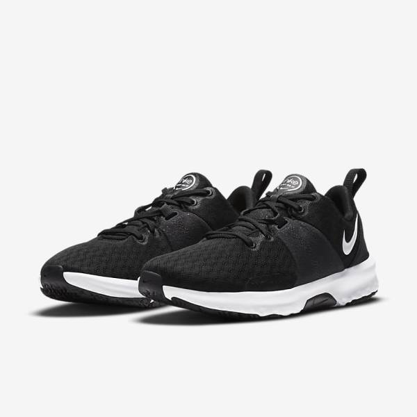 Nike City Trainer 3 Fitness Schoenen Dames Zwart Donkergrijs Wit | NK052VEY