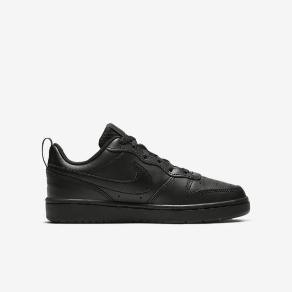 Nike Court Borough Low 2 Older Sneakers Kinderen Zwart | NK925CFJ