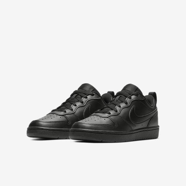 Nike Court Borough Low 2 Older Sneakers Kinderen Zwart | NK925CFJ