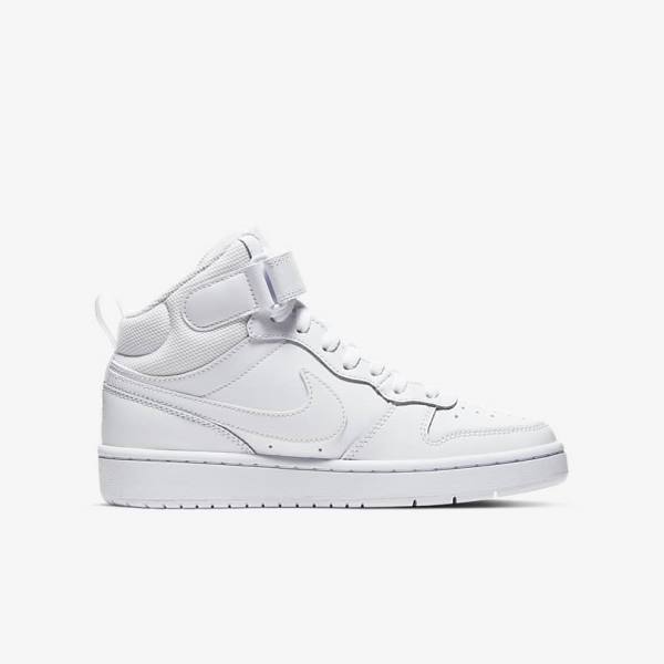 Nike Court Borough Mid 2 Older Sneakers Kinderen Wit | NK312ALC