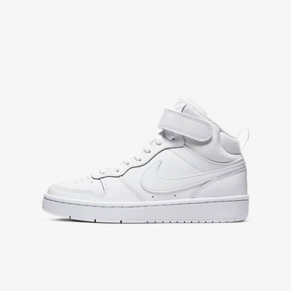 Nike Court Borough Mid 2 Older Sneakers Kinderen Wit | NK312ALC