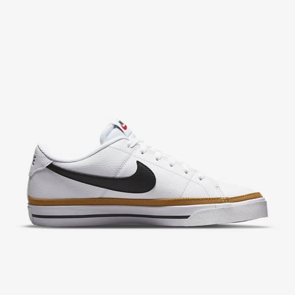 Nike Court Legacy Next Nature Sneakers Dames Wit Oranje Zwart | NK851FRE