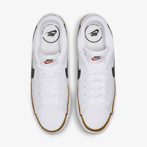 Nike Court Legacy Sneakers Heren Wit Zwart | NK872VUA