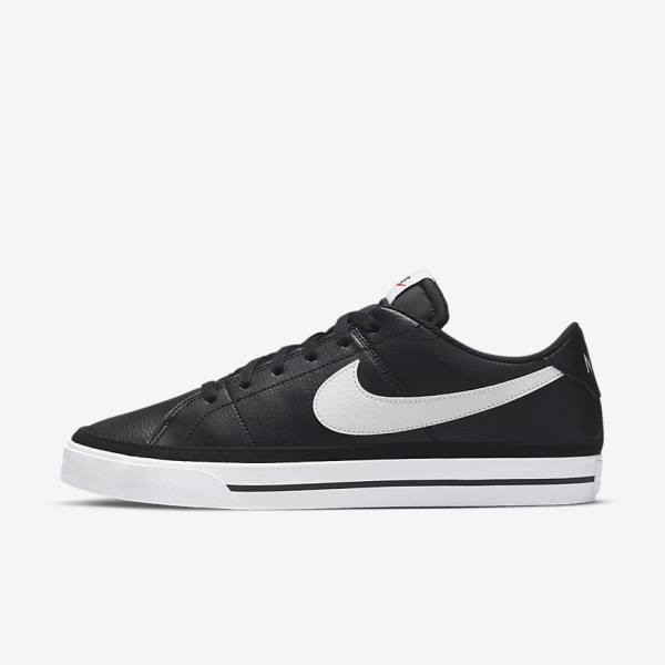 Nike Court Legacy Sneakers Heren Zwart Wit | NK401NCY