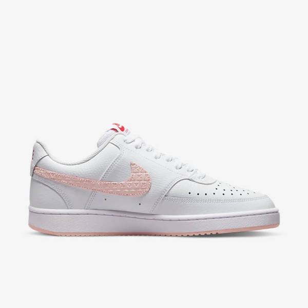 Nike Court Vision LO Sneakers Dames Wit Rood | NK795CAI