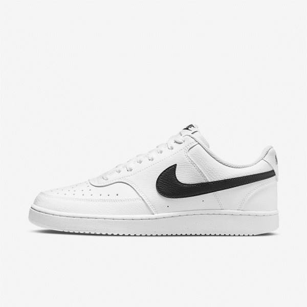 Nike Court Vision Low Next Nature Sneakers Heren Wit Zwart | NK682HXA