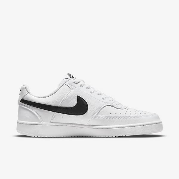 Nike Court Vision Low Next Nature Sneakers Dames Wit Zwart | NK718ETI