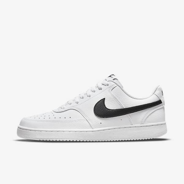 Nike Court Vision Low Next Nature Sneakers Dames Wit Zwart | NK718ETI