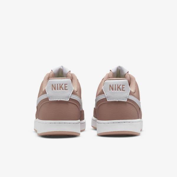 Nike Court Vision Low Next Nature Sneakers Dames Roze Zwart Wit | NK756TRD