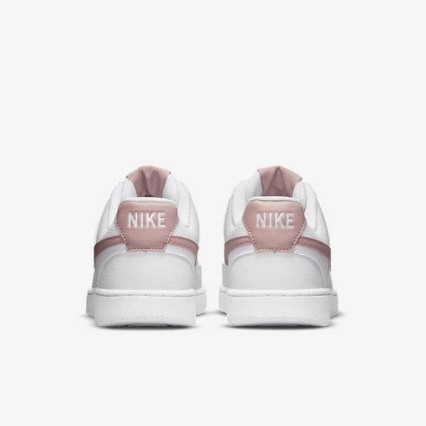 Nike Court Vision Low Next Nature Sneakers Dames Wit Roze | NK839MVO