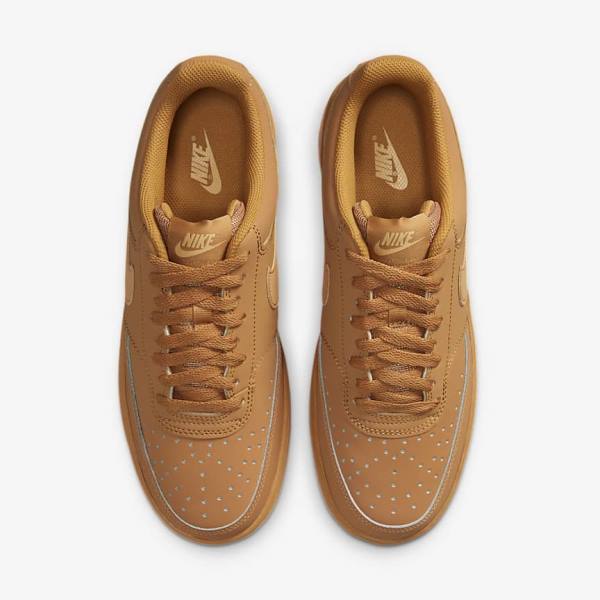 Nike Court Vision Low Sneakers Heren Bruin | NK912TJW