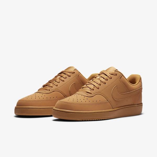 Nike Court Vision Low Sneakers Heren Bruin | NK912TJW