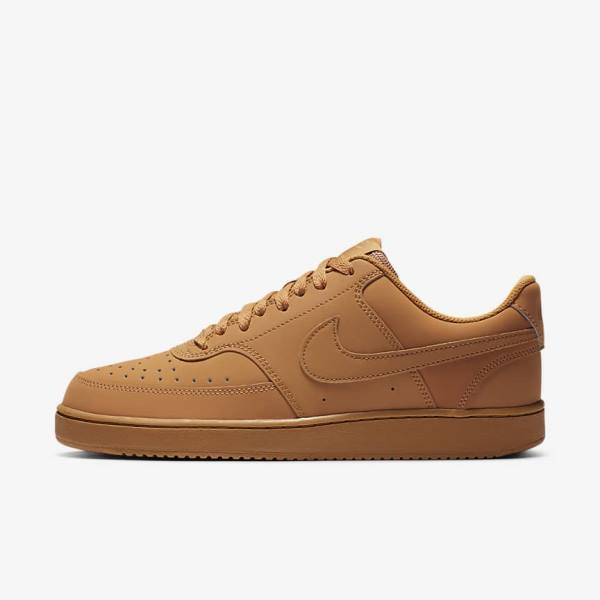 Nike Court Vision Low Sneakers Heren Bruin | NK912TJW