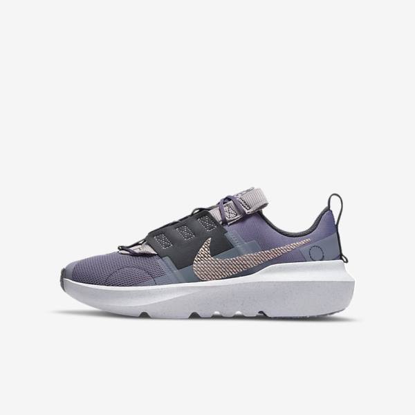 Nike Crater Impact Older Hardloopschoenen Kinderen Paars Grijs Metal Rood Bruin | NK216IFZ