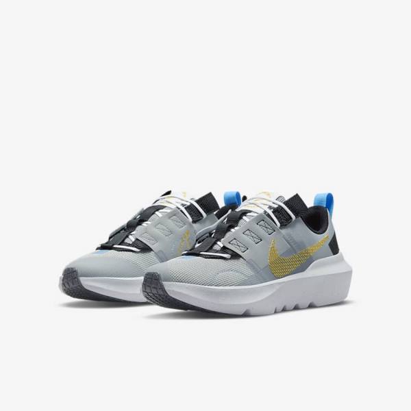 Nike Crater Impact Older Sneakers Kinderen Lichtgrijs Blauw Wit | NK074VLB