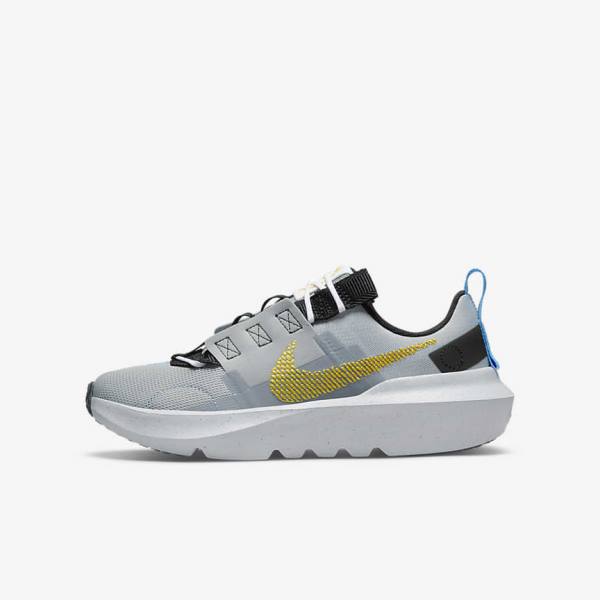 Nike Crater Impact Older Sneakers Kinderen Lichtgrijs Blauw Wit | NK074VLB