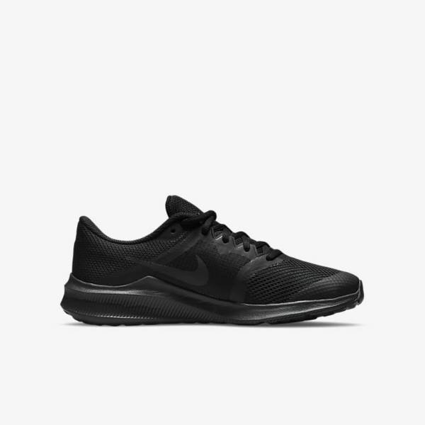 Nike Downshifter 11 Older Weg Sneakers Kinderen Zwart Donkergrijs | NK618SGH