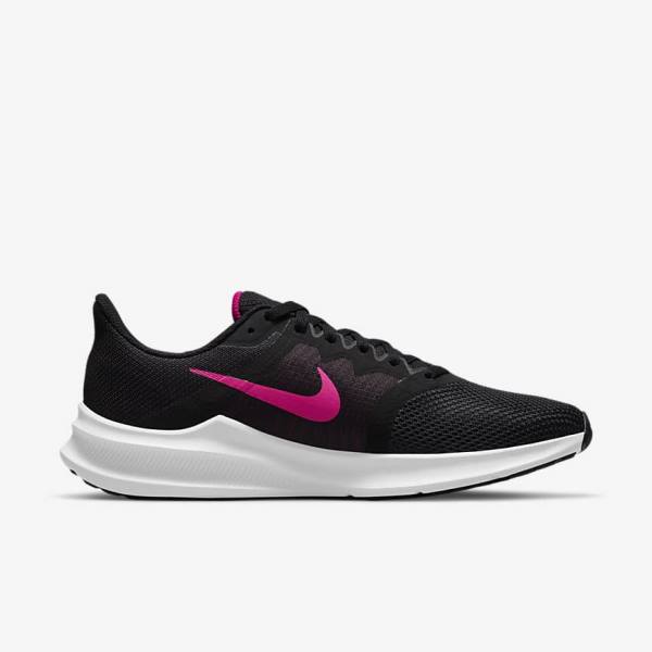 Nike Downshifter 11 Weg Hardloopschoenen Dames Zwart Donkergrijs Wit | NK034KTA