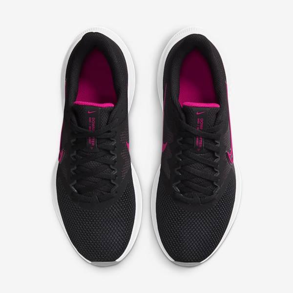 Nike Downshifter 11 Weg Hardloopschoenen Dames Zwart Donkergrijs Wit | NK034KTA